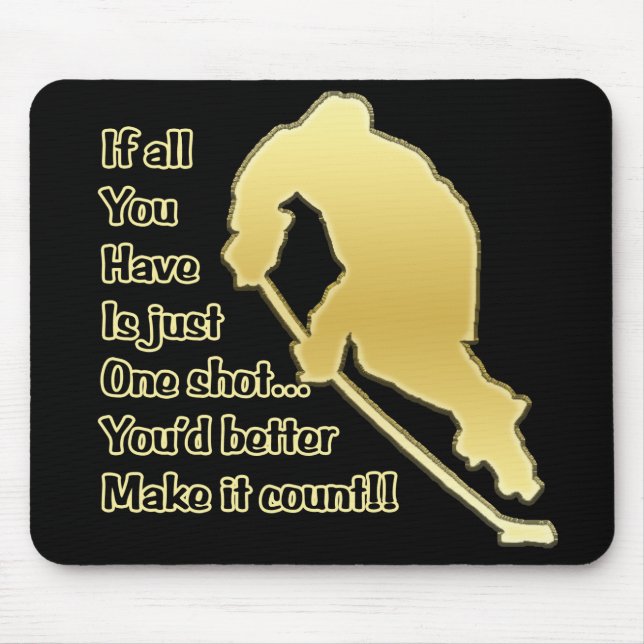 Alfombrilla De Ratón Uno tiró Mousepad (Frente)