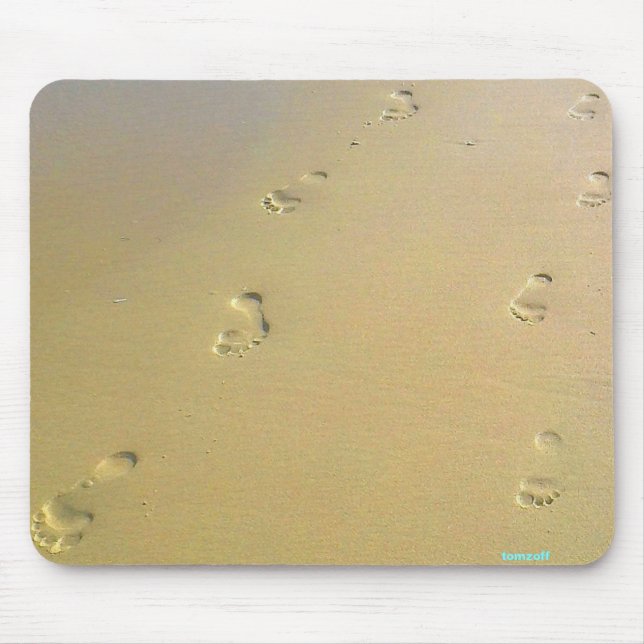 Alfombrilla De Ratón Unsre Spuren im Sand - (Frente)