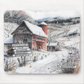 Alfombrilla De Ratón Upstate New York Winter Mousepad