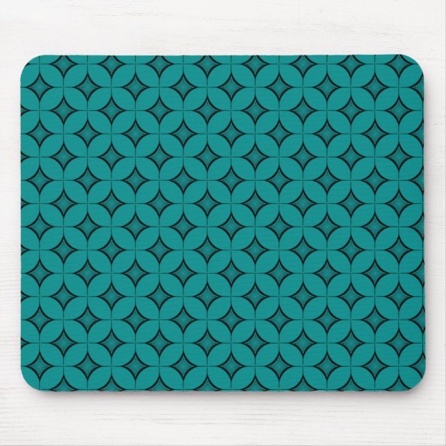 Alfombrilla De Ratón Uptown Retro Mousepad, Verde azulado (Frente)
