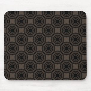 Alfombrilla De Ratón Uptown Trendy Circles Mousepad, Mocha