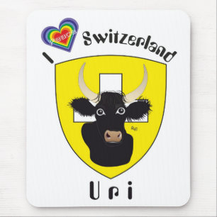Alfombrilla De Ratón Uri Suiza Suisse Svizzera Svizra Mousepad