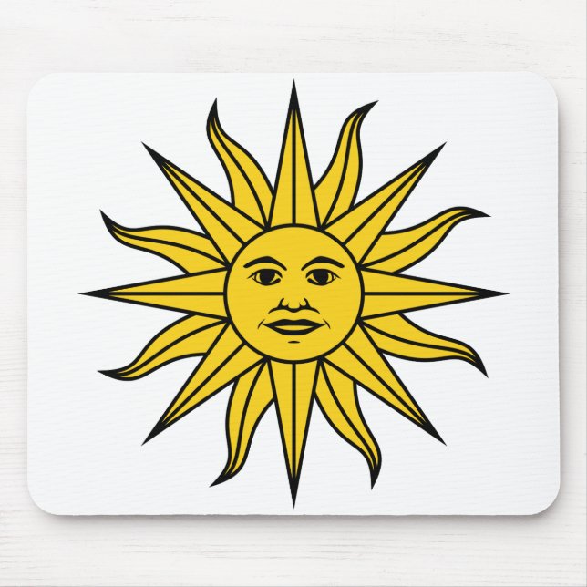 Alfombrilla De Ratón Uruguay Sol de Mayo (Frente)