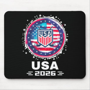 Alfombrilla De Ratón Usa 2026 Hockey Bandera Americana Mujeres Hombres
