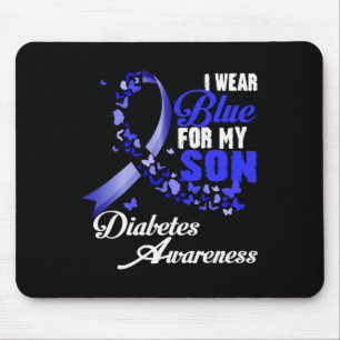 Alfombrilla De Ratón Usa Azul Para Mi Hijo T1d Diabetes Conciencia Azul
