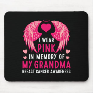 Alfombrilla De Ratón Usa El Rosa En Memoria De Mi Abuela, El Cáncer De 