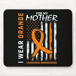 Alfombrilla De Ratón Usa la Naranja Madre Mamá Leucemia Concienciación