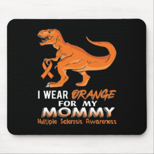 Alfombrilla De Ratón Usa Naranja Para Mi Mamá Dinosaurio Múltiples Escl