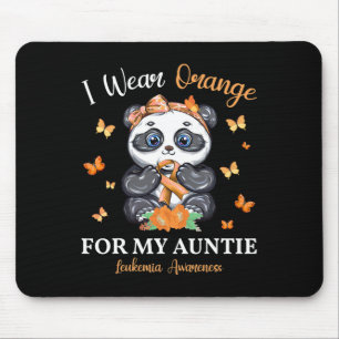 Alfombrilla De Ratón Usa Naranja Para Mi Tía De Leucemia, Conciencia Pa