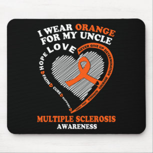 Alfombrilla De Ratón Usa Naranja Para Mi Tío Múltiple Esclerosis Awaren