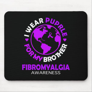 Alfombrilla De Ratón Usa Púrpura Para Mi Hermano Fibromialgia Concienci