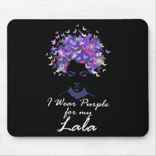 Alfombrilla De Ratón Usa Púrpura Para Mi Mamá Lala Apoye Alzheimerheime