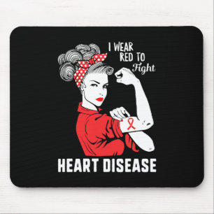 Alfombrilla De Ratón Usa Rojo Para Combatir La Conciencia De La Enferme