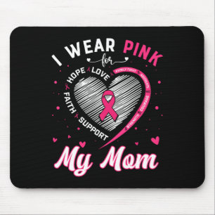 Alfombrilla De Ratón Usa Rosa Para Mi Mamá La Conciencia Sobre El Cánce
