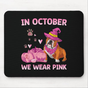 Alfombrilla De Ratón Usamos Awarene De Cáncer De Mama De Bulldog Inglés