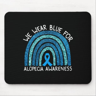 Alfombrilla De Ratón Usamos Azul Para Concienciación Sobre Alopecia Reg