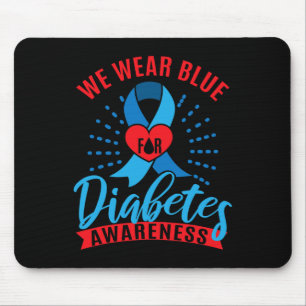Alfombrilla De Ratón Usamos Azul Para Concienciar Sobre La Diabetes