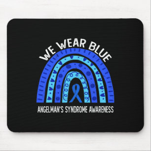 Alfombrilla De Ratón Usamos el azul para la conciencia del síndrome de 