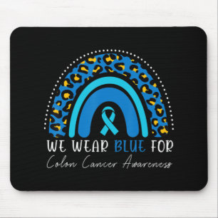 Alfombrilla De Ratón Usamos Lluvia De Leopardo De Colón Colorrectal Azu