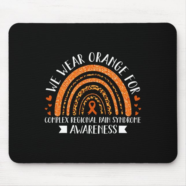 Alfombrilla De Ratón Usamos Naranja Para Concienciación De CRPS Regalo  (Frente)