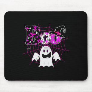 Alfombrilla De Ratón Usamos Un Gorra De Brujas Rosa Boo Ghost Cáncer De