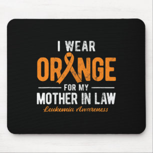 Alfombrilla De Ratón Usar Naranja Por Mi Suegra Cáncer Leucemia