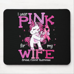 Alfombrilla De Ratón Usar Rosa Para Mi Esposa Camisa Contra El Cáncer D