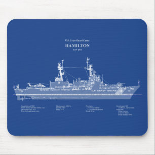 Alfombrilla De Ratón USCG Cutter Hamilton whec-715 - ABD