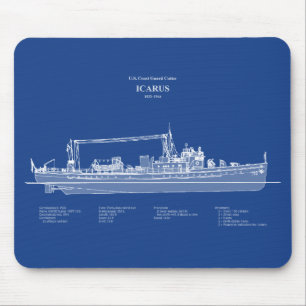Alfombrilla De Ratón USCG Cutter Icarus wpc-110 - ABD
