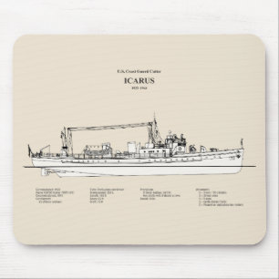 Alfombrilla De Ratón USCG Cutter Icarus wpc-110 - SBD