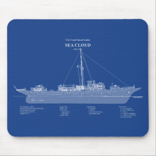 Alfombrilla De Ratón USCG Cutter Sea Cloud wpg-284 - ABD