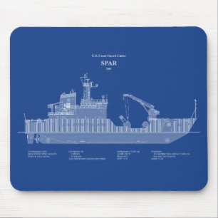 Alfombrilla De Ratón USCG Cutter Spar wlb-206 - ABD