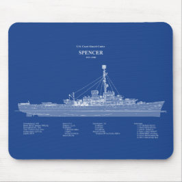 Alfombrilla De Ratón USCG Cutter Spencer wpg-36 - ABD