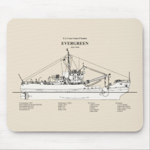 Alfombrilla De Ratón USCGT Evergreen wlb-295 - SBD