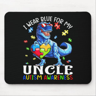 Alfombrilla De Ratón Usé Azul Para Mi Tío Dinosaurio De Conciencia Del 