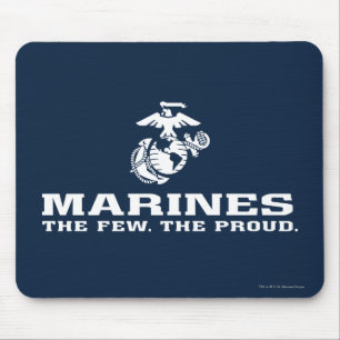 Alfombrilla De Ratón USMC el pocos el logotipo orgulloso apilado -