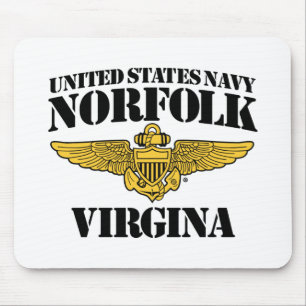 Alfombrilla De Ratón USN Norfolk Virgina Mousepad