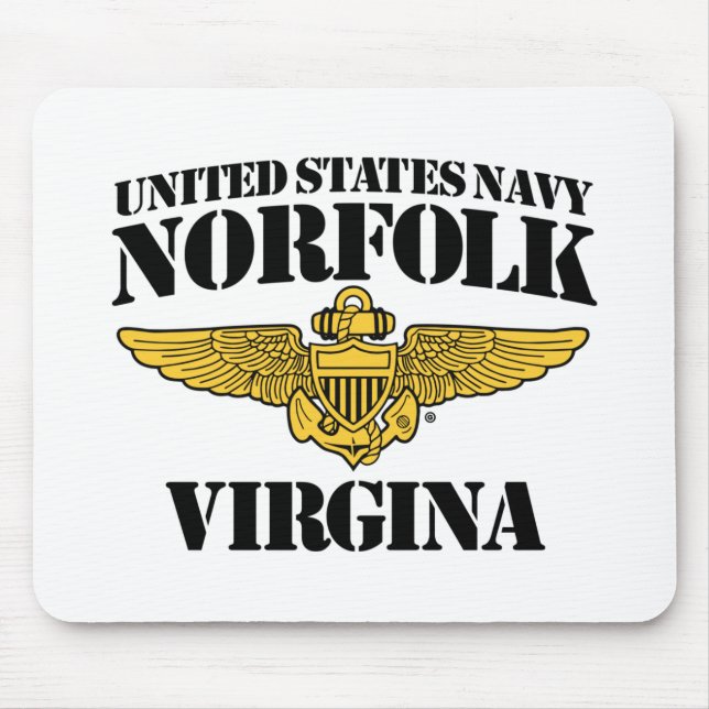 Alfombrilla De Ratón USN Norfolk Virgina Mousepad (Frente)