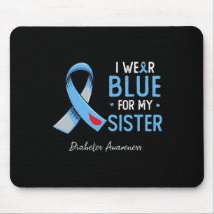 Alfombrilla De Ratón Uso Azul Para Mi Hermana Diabetes Mes De Concienci