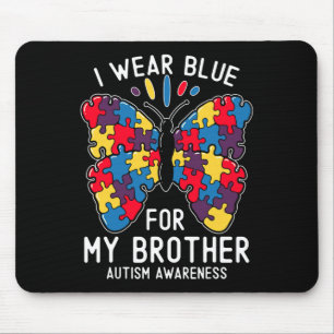 Alfombrilla De Ratón Uso Azul Para Mi Hermano Hermana De Concienciación
