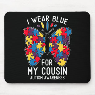 Alfombrilla De Ratón Uso Azul Para Mi Primo Autismo Día De Concienciaci