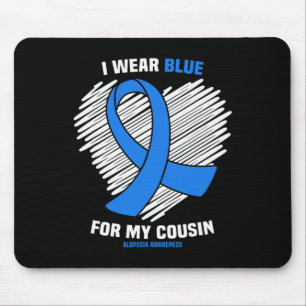 Alfombrilla De Ratón Uso Azul Para Mi Primo Conciencia De La Alopecia