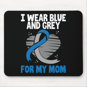 Alfombrilla De Ratón Uso Azul Y Gris Para Mi Mamá Diabetes Tipo 1
