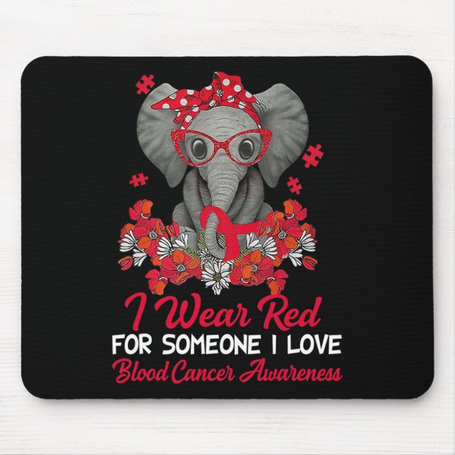 Alfombrilla De Ratón Uso Cinta Roja Para Concienciar Sobre El Cáncer De (Frente)
