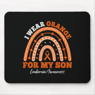 Alfombrilla De Ratón Uso La Cinta Naranja Para La Leucemia Infantil