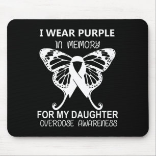 Alfombrilla De Ratón Uso Morado De Memoria Para Mi Hija Sobredosis A