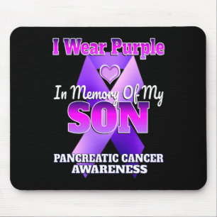 Alfombrilla De Ratón Uso Morado En Memoria De Mi Hijo Cance Pancreático