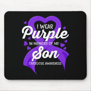 Alfombrilla De Ratón Uso Morado En Memoria De Mi Hijo Con Awarene A Sob