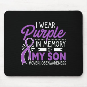 Alfombrilla De Ratón Uso Morado En Memoria De Mi Hijo Con Awarene A Sob