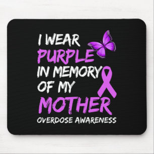 Alfombrilla De Ratón Uso Morado En Memoria De Mi Madre Sobredosis En Gu